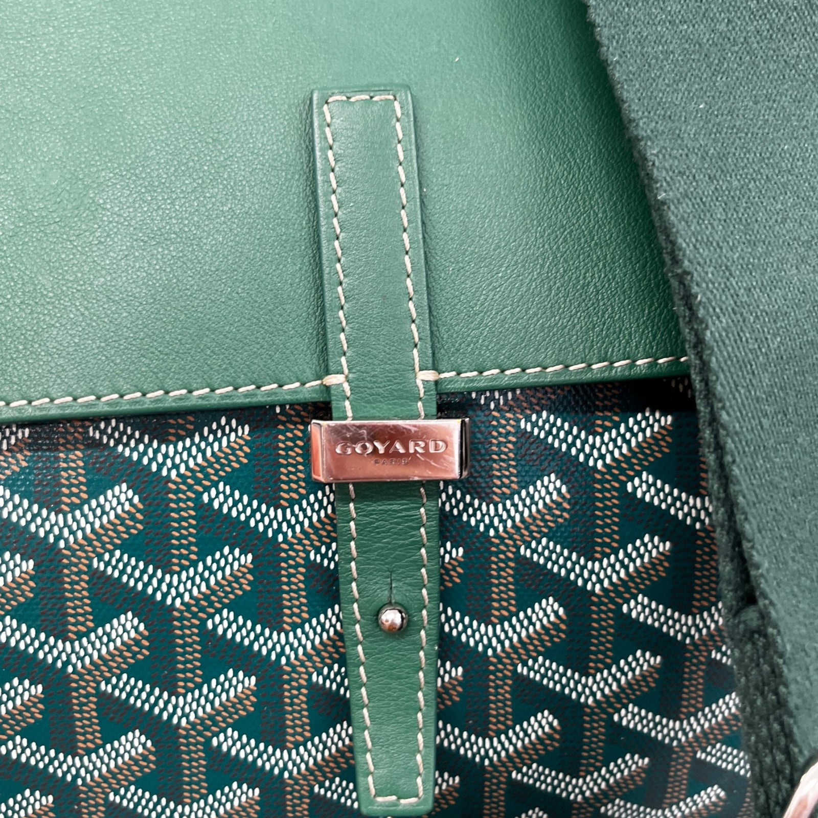 Men's Coursier Messenger Bag Green - Photo 6