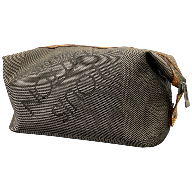 Men's Damier Geant Albatros Toiletry Bag Khaki