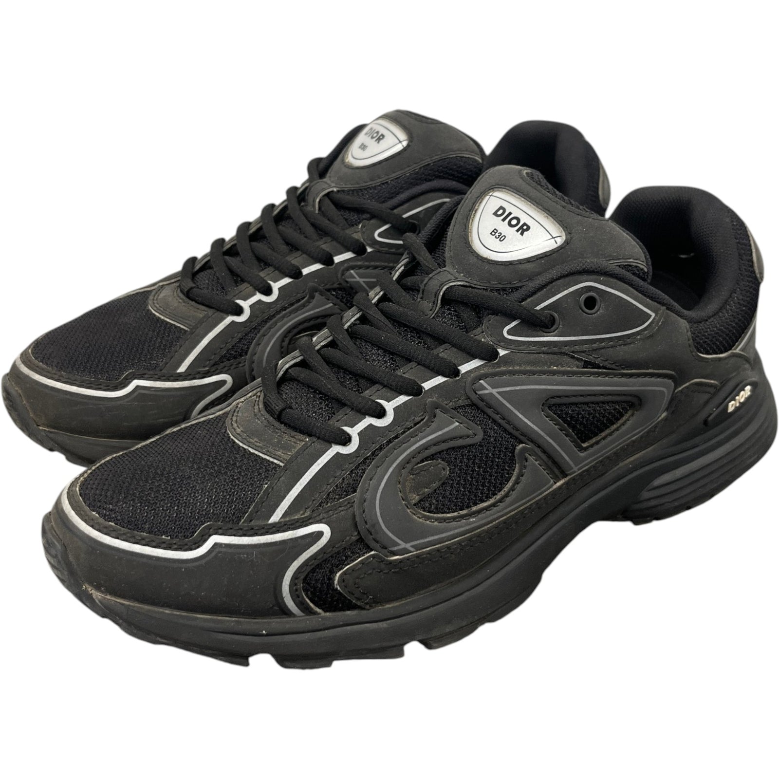 Men's B30 Low Trainers Black Size EU 42 / UK 8 - Photo 9