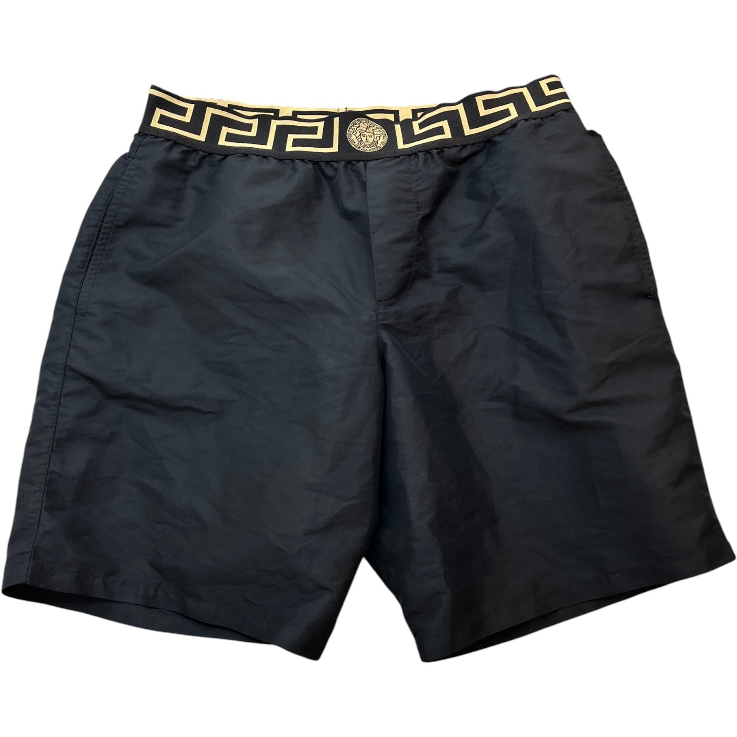 Men's Greca Border Swim Shorts Black Size S - Photo 1