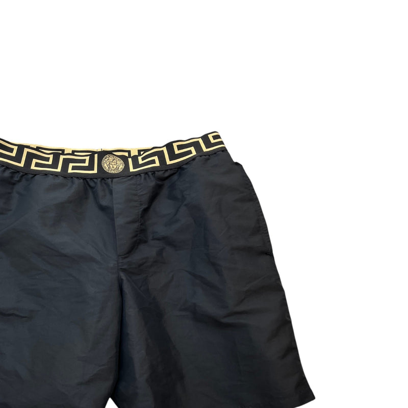 Men's Greca Border Swim Shorts Black Size S