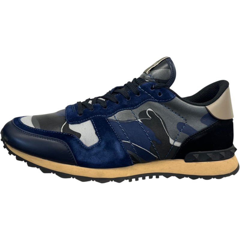 Men's Rockrunner Camouflage Low Trainers Blue Size EU 43 / UK 9
