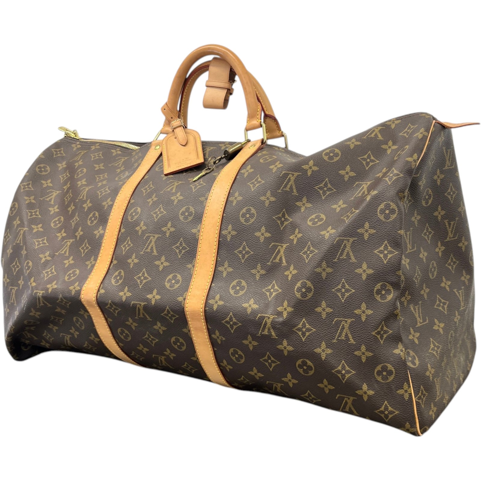 Women's Monogram Keepall 60 Travel Bag Brown - Photo 5