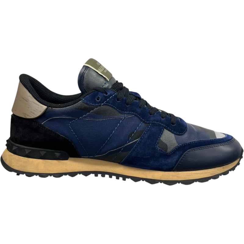 Men's Rockrunner Camouflage Low Trainers Blue Size EU 43 / UK 9