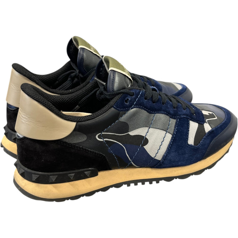 Men's Rockrunner Camouflage Low Trainers Blue Size EU 43 / UK 9