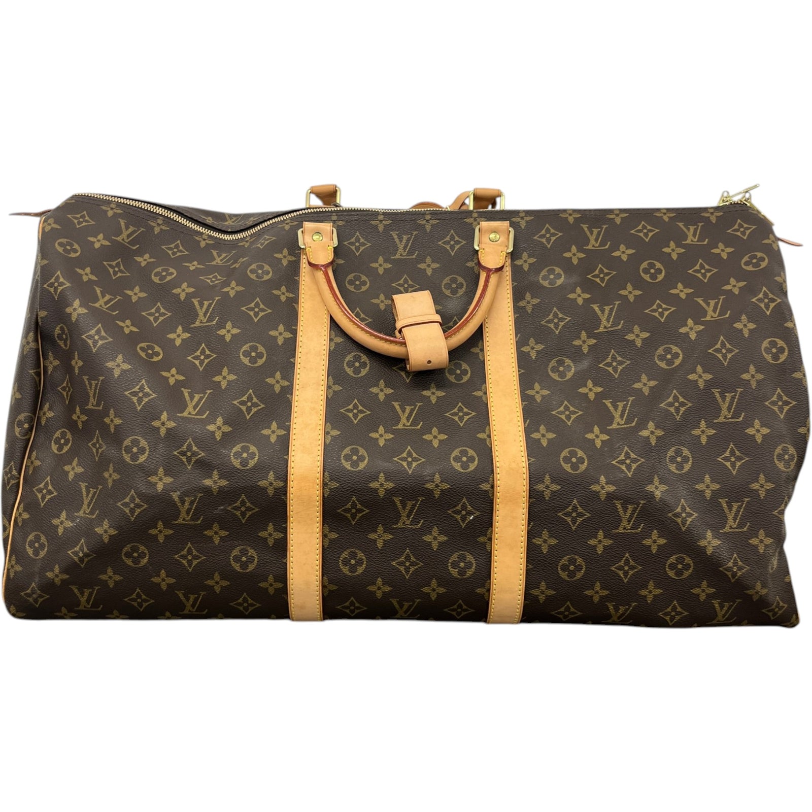 Women's Monogram Keepall 60 Travel Bag Brown - Photo 3