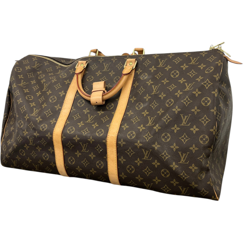Women's Monogram Keepall 60 Travel Bag Brown