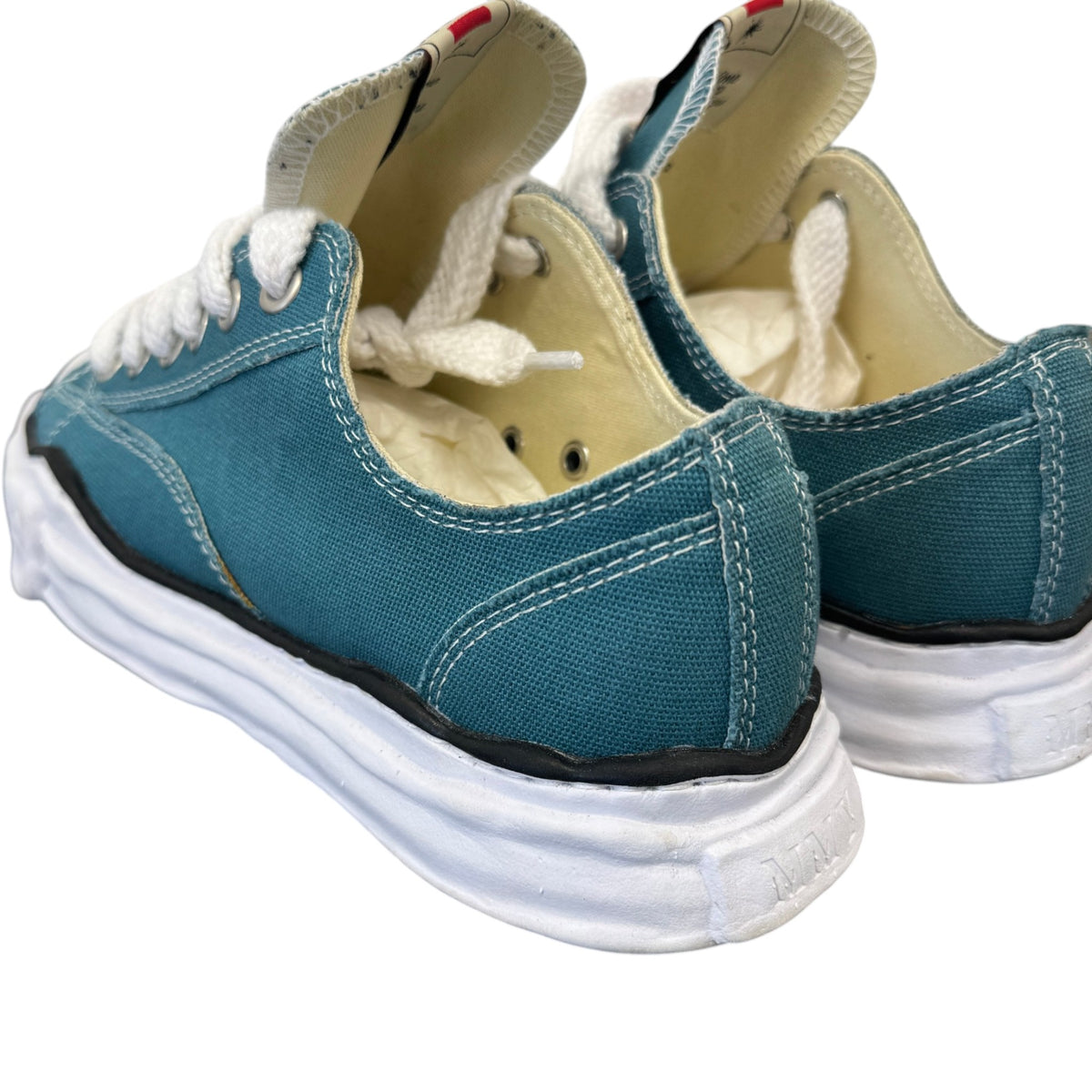 Men's Yasuhiro Peterson OG Sole Low Trainers Blue Size UK 8 / EU 42 - Photo 8