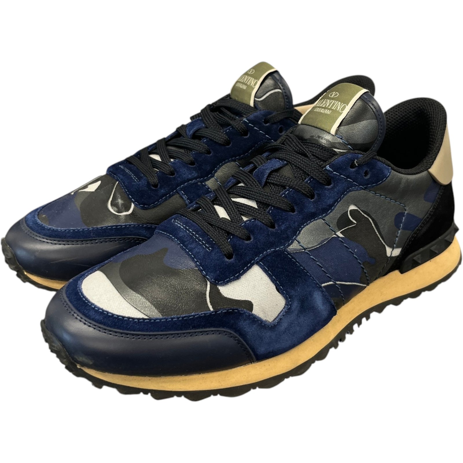 Men's Rockrunner Camouflage Low Trainers Blue Size EU 43 / UK 9 - Photo 9