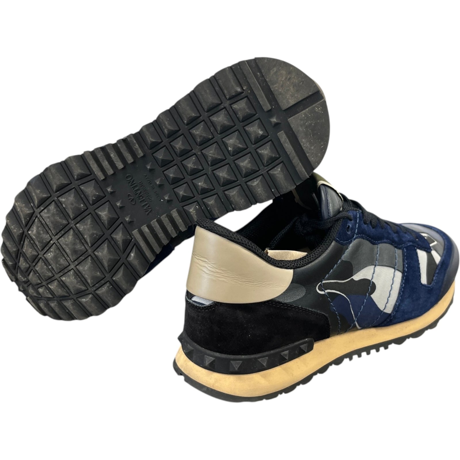 Men's Rockrunner Camouflage Low Trainers Blue Size EU 43 / UK 9 - Photo 10