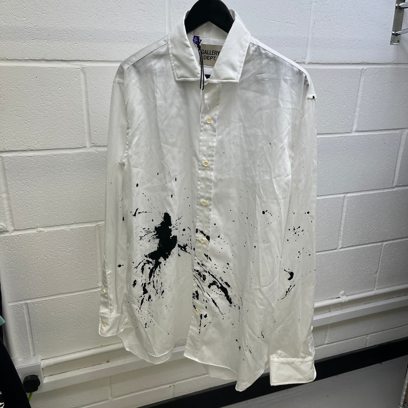 Men's Collins Long Sleeve Shirt White Size L