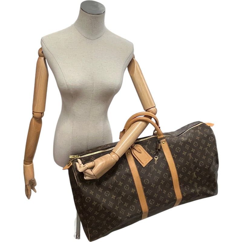 Women's Monogram Keepall 60 Travel Bag Brown