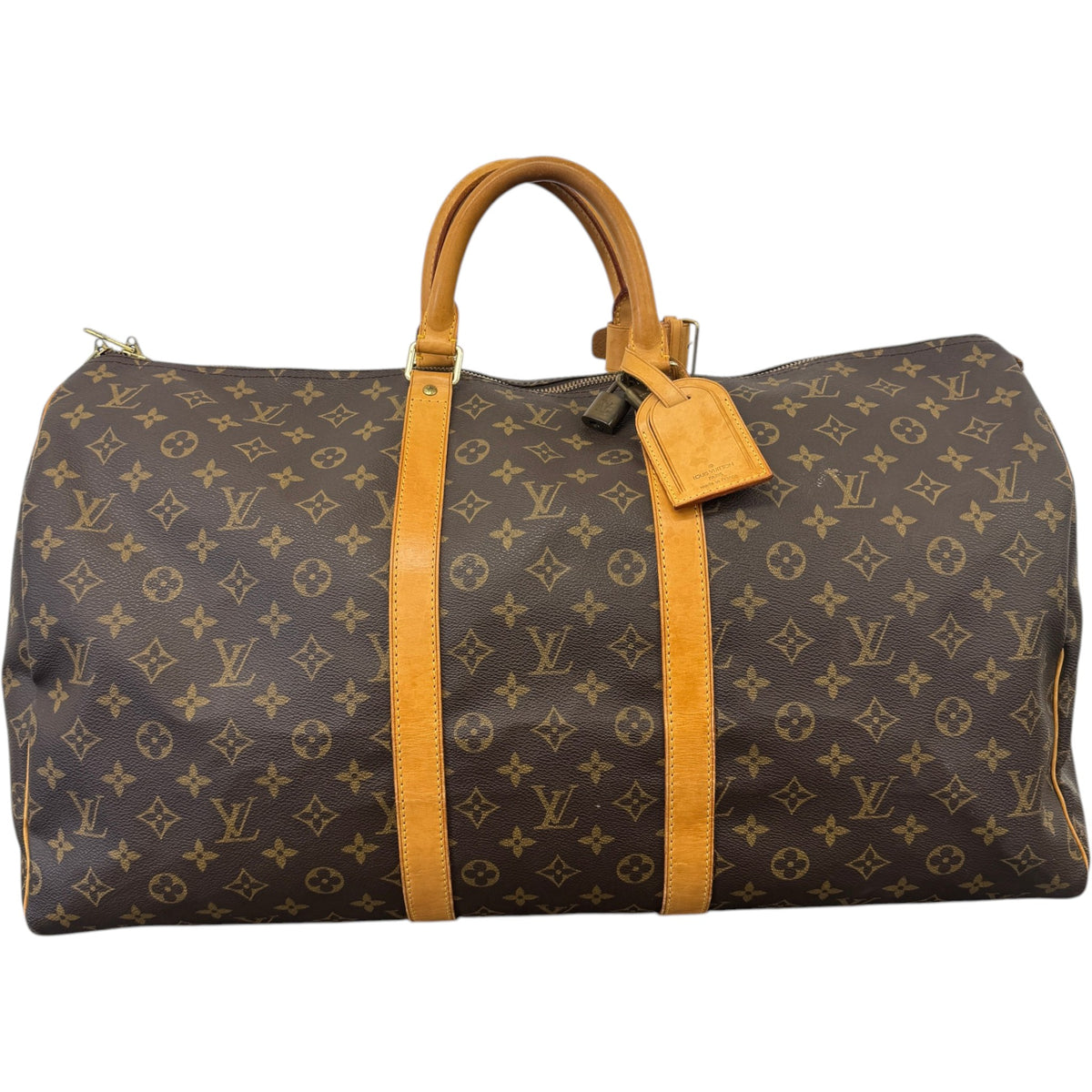 Men's Keepall Bandoulière 55 Travel Bag Brown - Photo 1