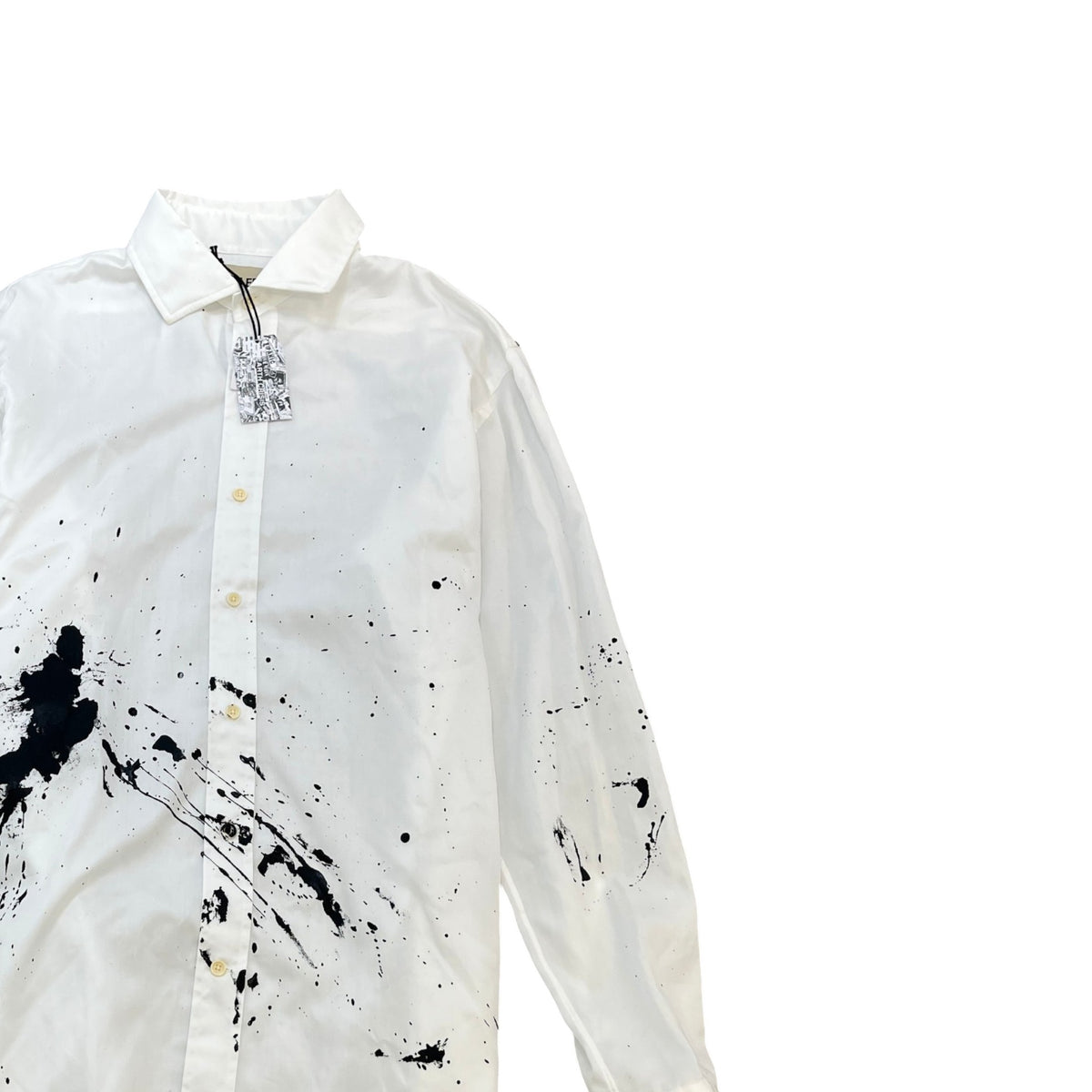 Men's Collins Long Sleeve Shirt White Size L - Photo 3