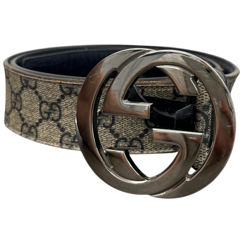 Men's GG Supreme Belt Beige Size 40"