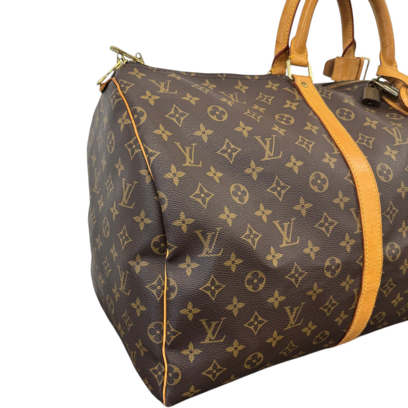 Men's Keepall Bandoulière 55 Travel Bag Brown