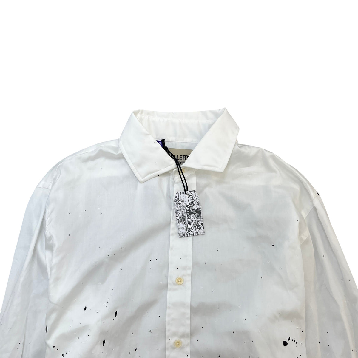 Men's Collins Long Sleeve Shirt White Size L - Photo 5