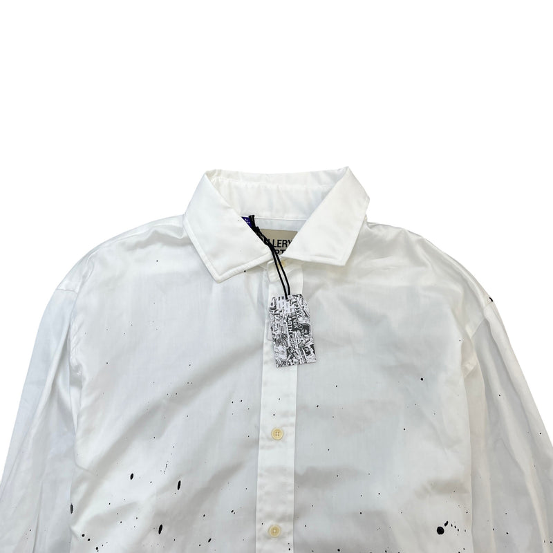 Men's Collins Long Sleeve Shirt White Size L