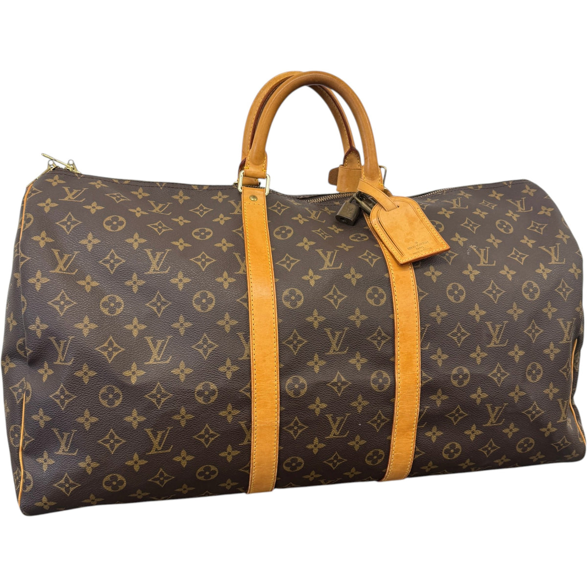 Men's Keepall Bandoulière 55 Travel Bag Brown - Photo 5