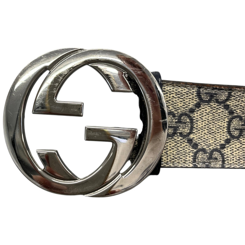 Men's GG Supreme Belt Beige Size 40"