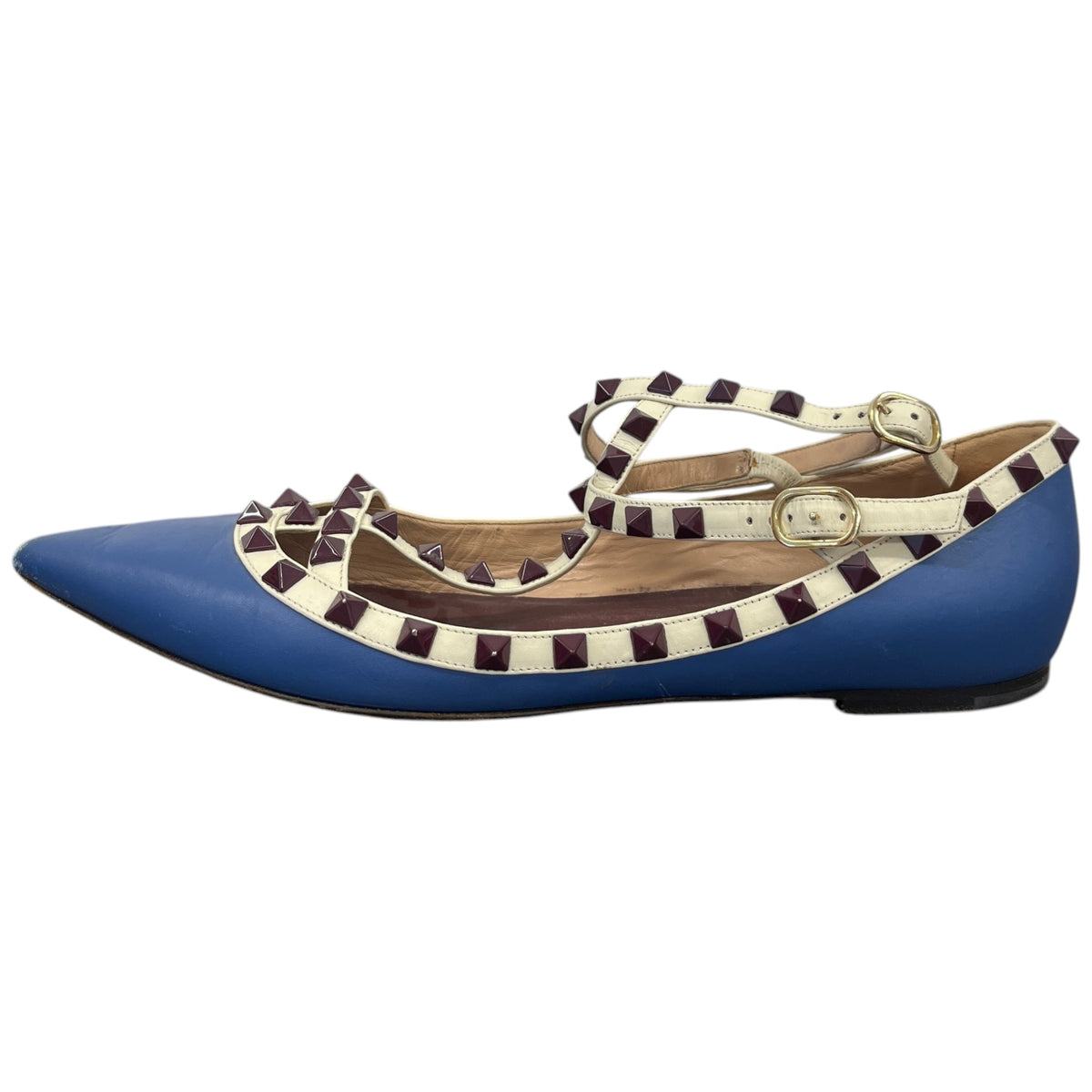 Women's Rockstud Mules Blue Size UK 6.5 / EU 39.5 - Photo 5
