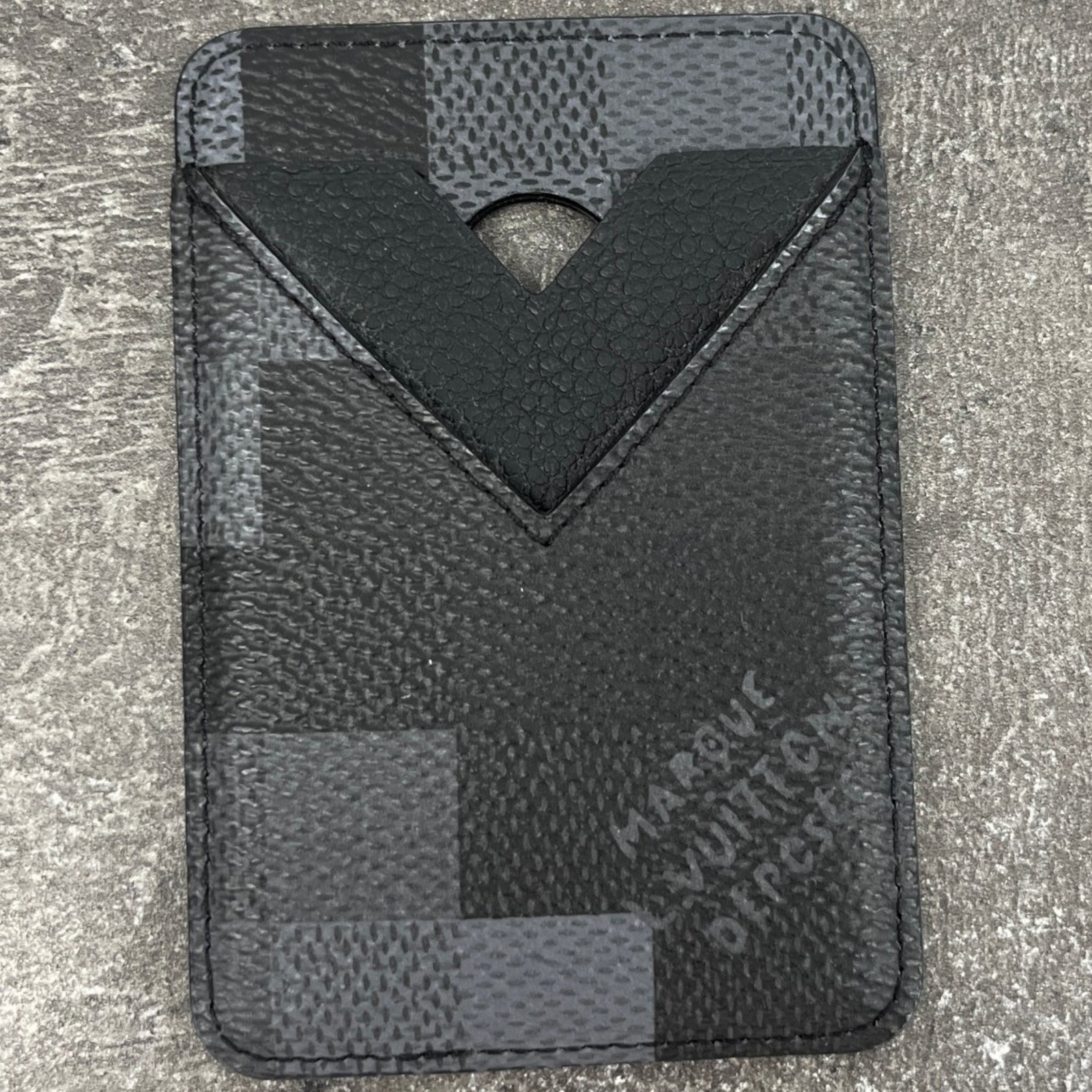 Men's Porte Cartes Magnet Card Holder Black - Photo 8