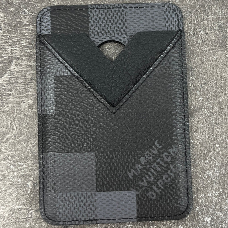 Men's Porte Cartes Magnet Card Holder Black