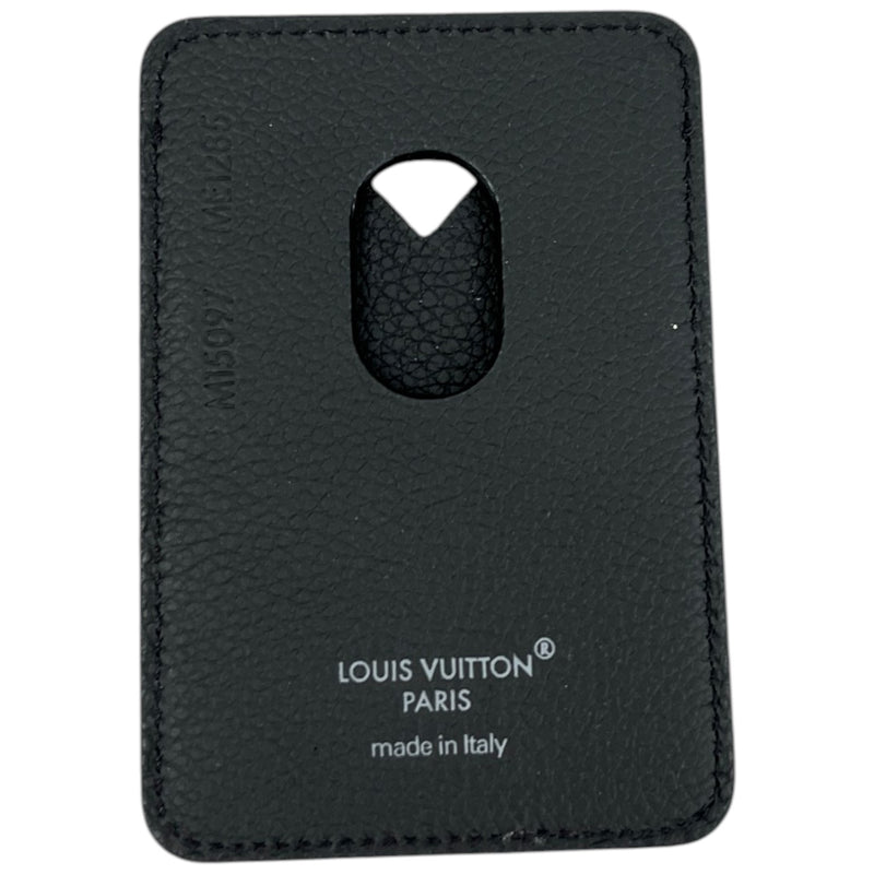 Men's Porte Cartes Magnet Card Holder Black