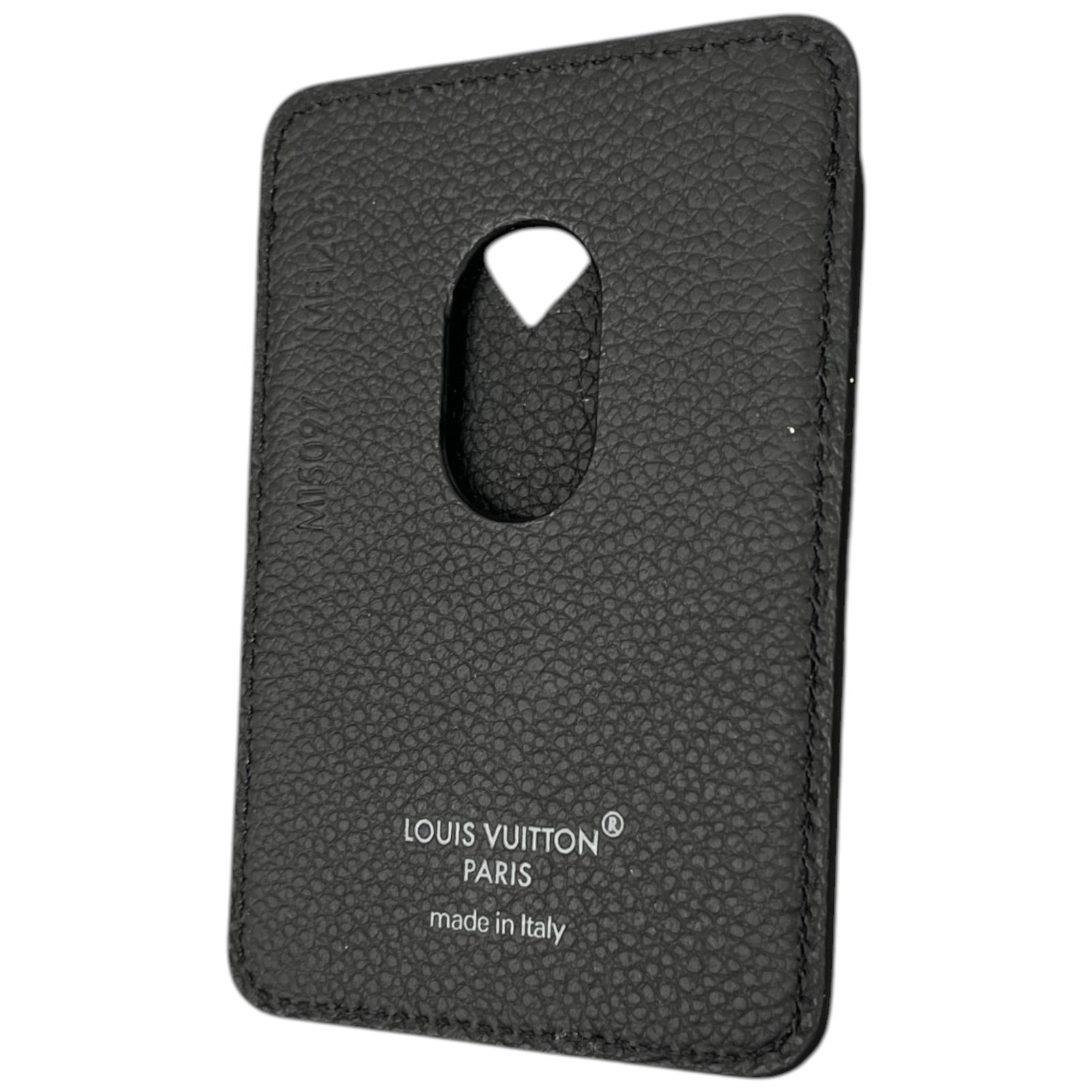 Men's Porte Cartes Magnet Card Holder Black - Photo 5