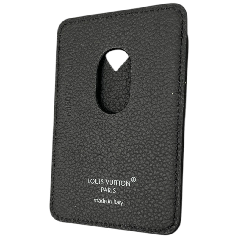 Men's Porte Cartes Magnet Card Holder Black