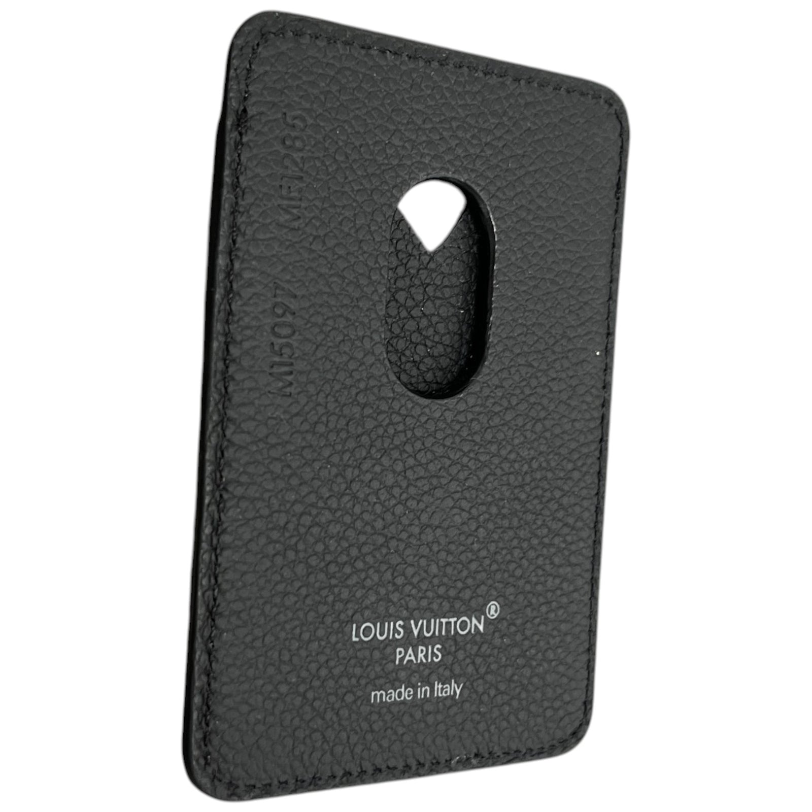Men's Porte Cartes Magnet Card Holder Black - Photo 6