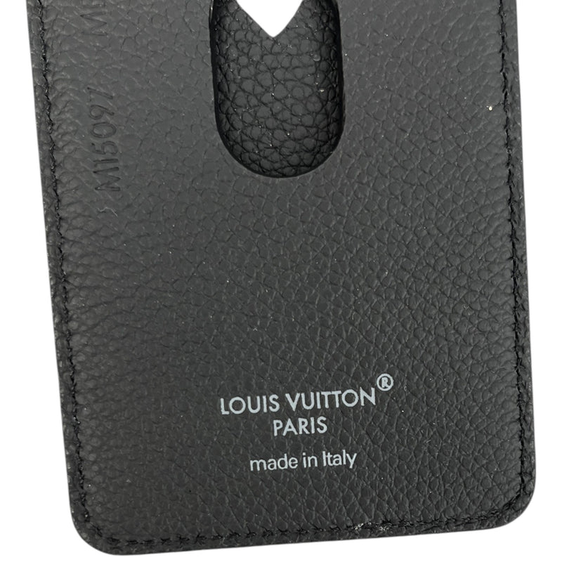 Men's Porte Cartes Magnet Card Holder Black