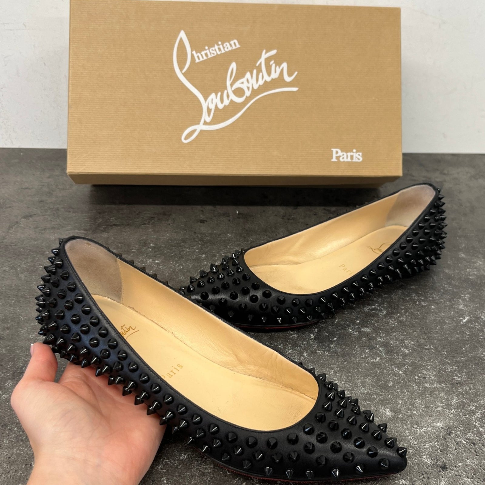 Women's Pigalle Spikes Flat Mules Black Size EU 38 / UK 5 - Photo 11