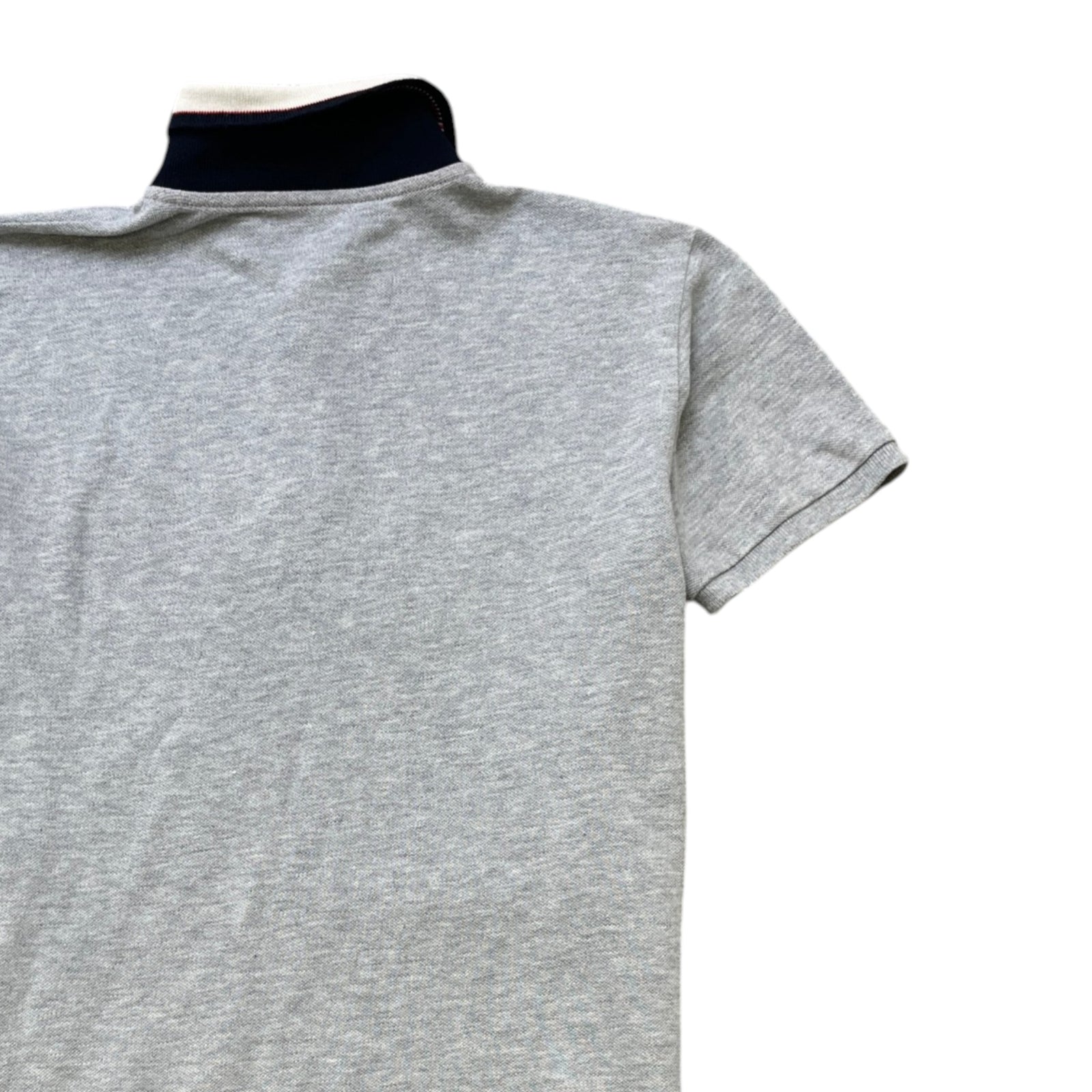 Men's Collar Logo Boys Size 12Years Polo Shirt Grey Size 12Y - Photo 4