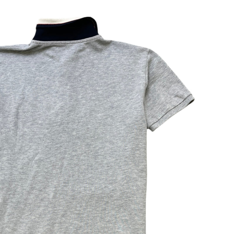 Men's Collar Logo Boys Size 12Years Polo Shirt Grey Size 12Y
