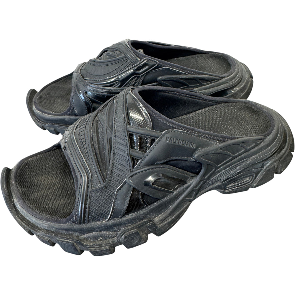 Men's Track Slides Black Size UK 7 / EU 41 - Photo 7
