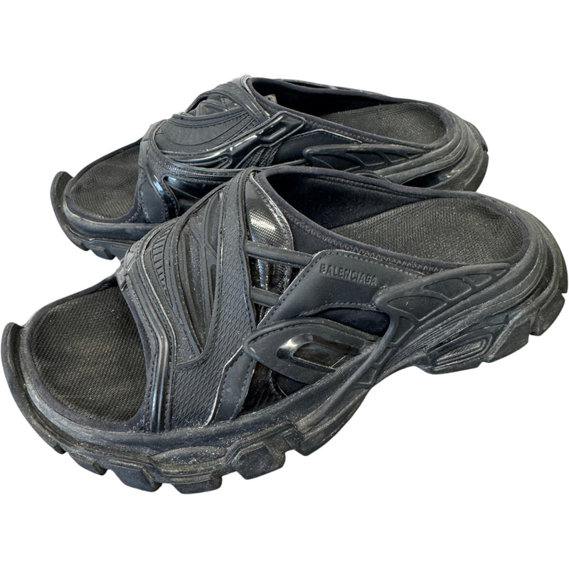 Men's Track Slides Black Size UK 7 / EU 41