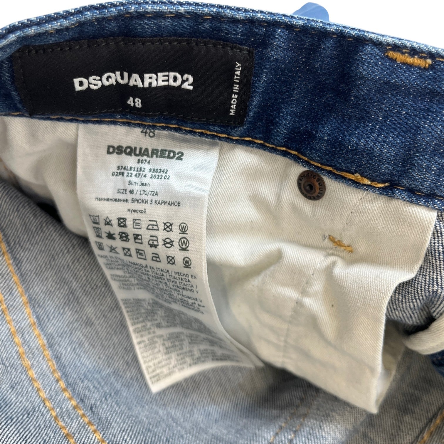 Men's Cool Guy Jeans Navy Size IT 48 / UK 32 - Photo 8