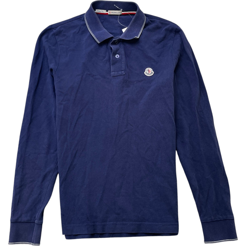 Men's Maglia Polo Shirt Navy Size S