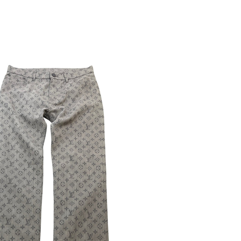 Men's Monogram Slim Jeans Grey Size Waist 31"