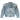 Men's Curved Logo Denim Jacket Blue Size S
