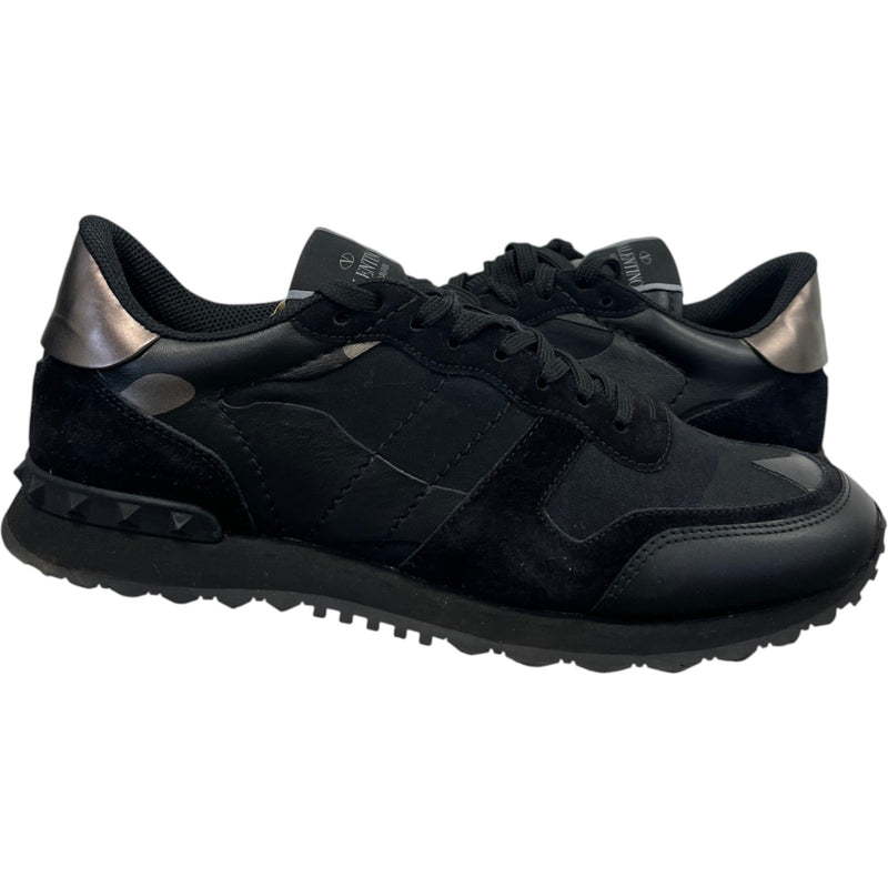 Men's Rockrunner Camouflage Low Trainers Black Size EU 43 / UK 9