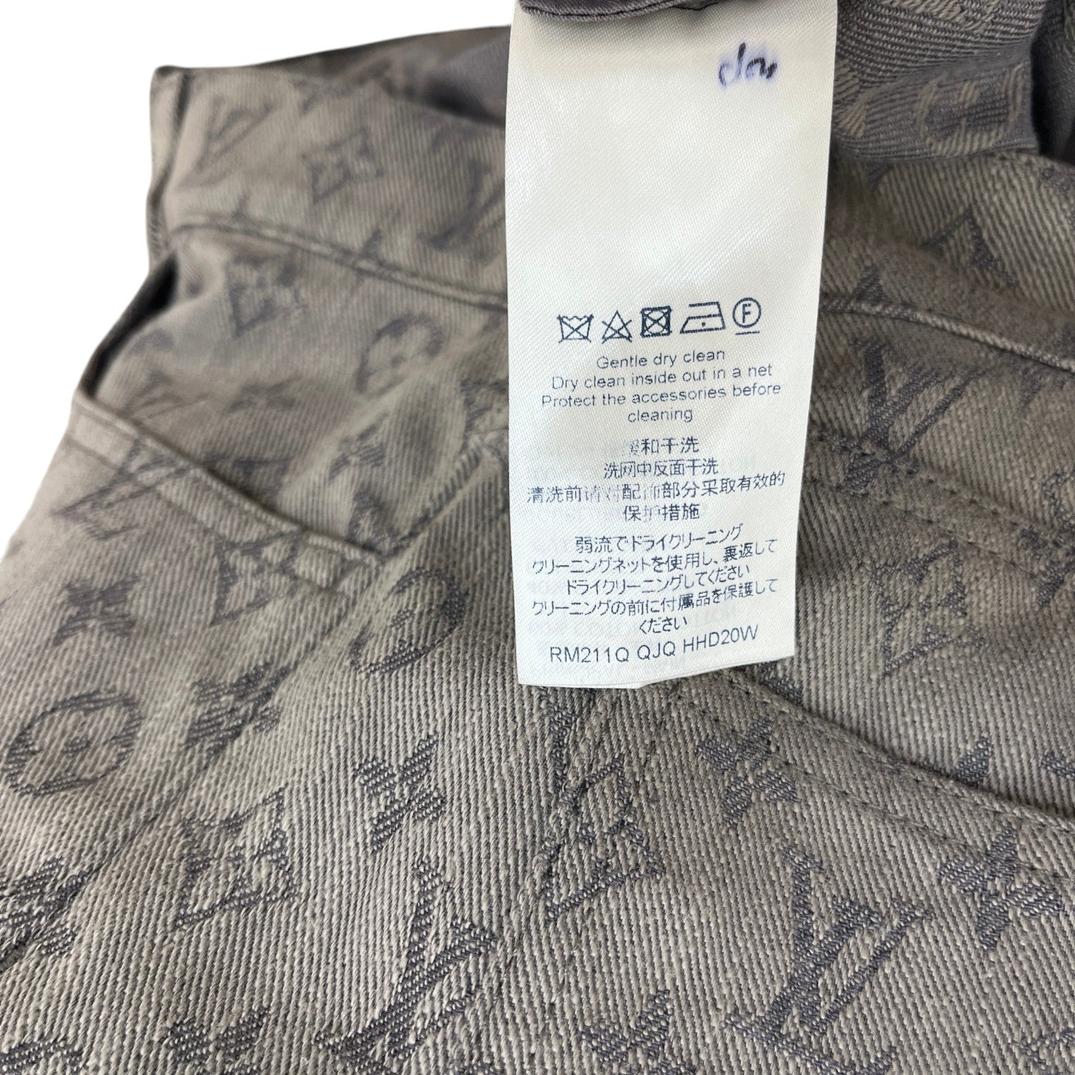 Men's Monogram Slim Jeans Grey Size Waist 31" - Photo 6