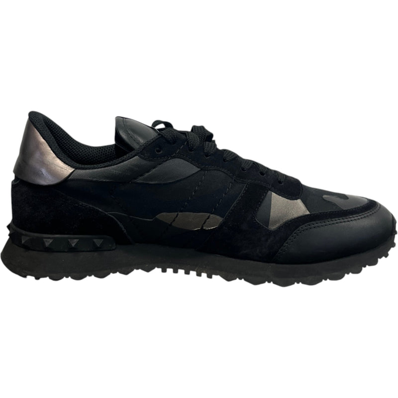 Men's Rockrunner Camouflage Low Trainers Black Size EU 43 / UK 9