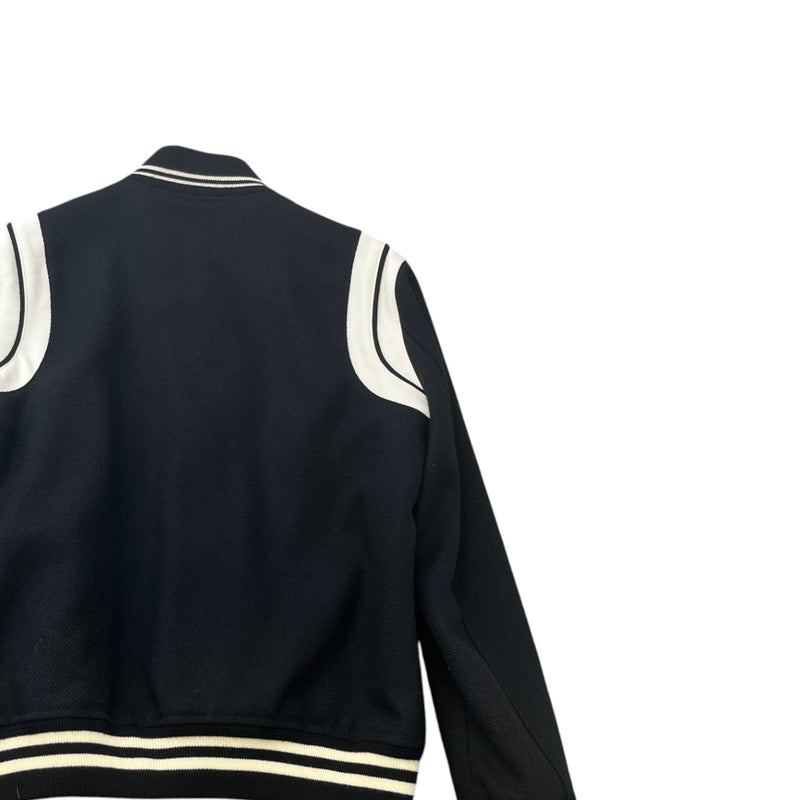Men's Teddy Varsity Jacket Black Size L