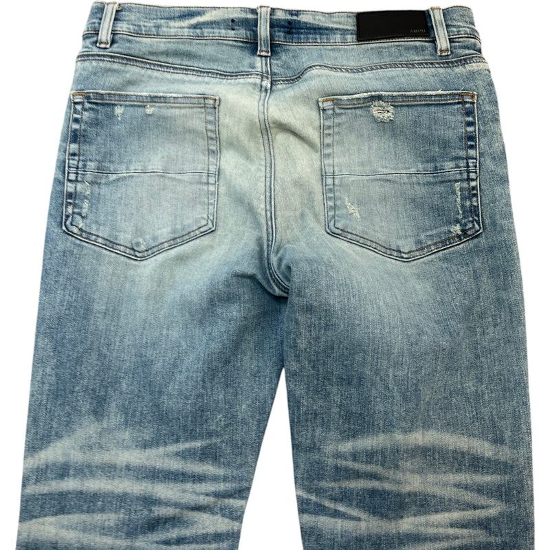 Men's Distressed Skinny Jeans Blue Size XL / W36