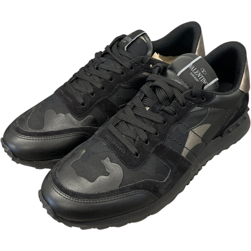 Men's Rockrunner Camouflage Low Trainers Black Size EU 43 / UK 9