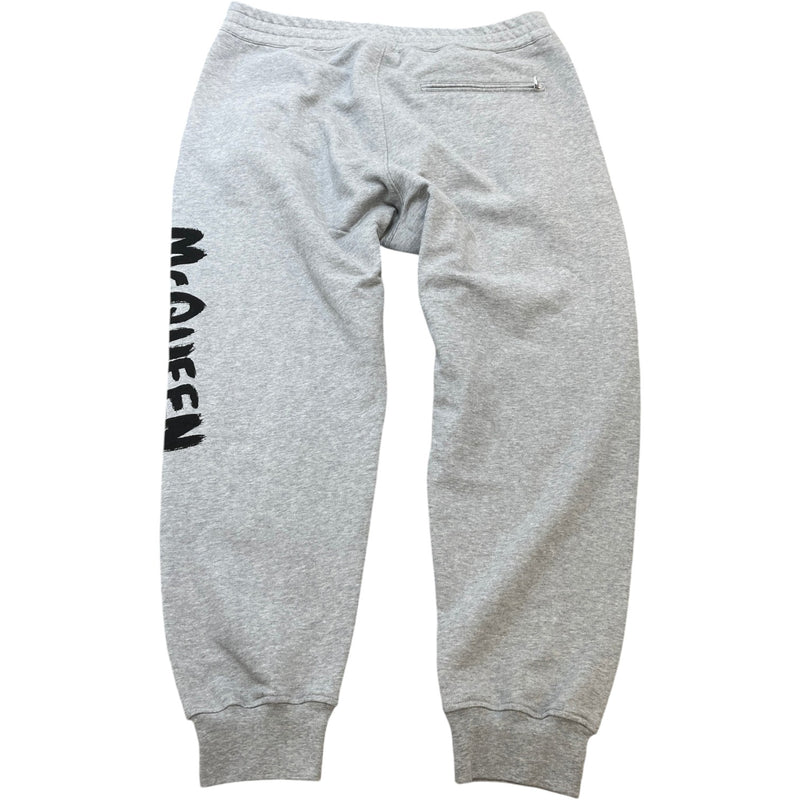 Men's Graffiti Logo Joggers Grey Size XXL