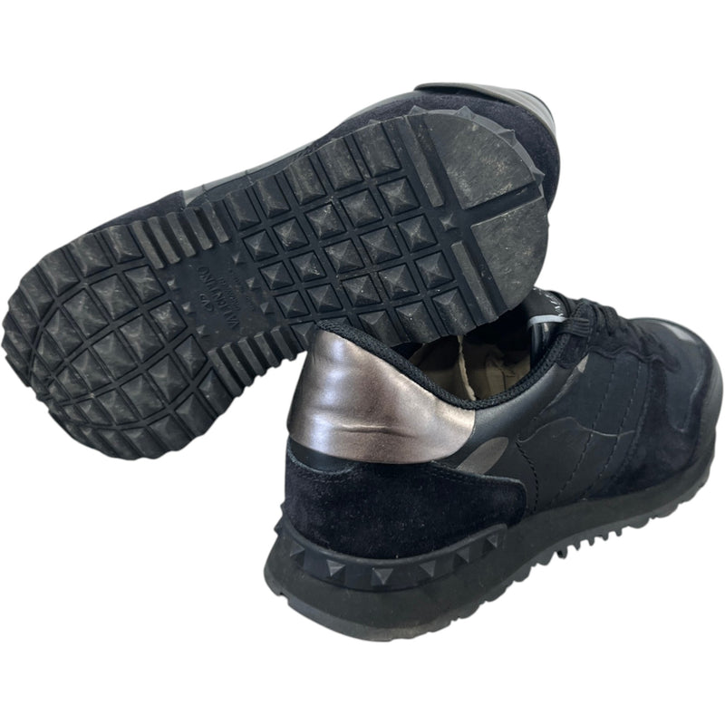 Men's Rockrunner Camouflage Low Trainers Black Size EU 43 / UK 9