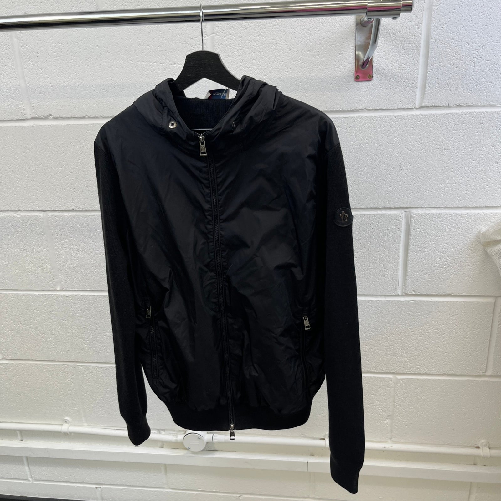 Men's Maglione Tricot Cardigan Jacket Black Size XL - Photo 10